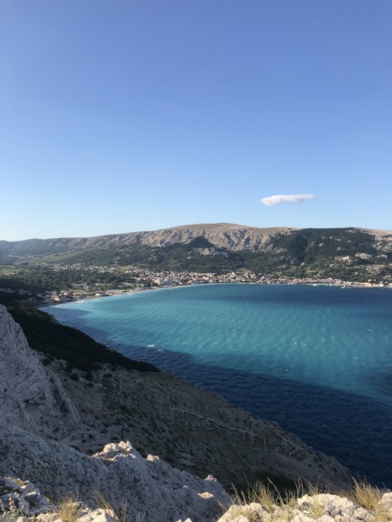 Baška, Island Krk from hiking trail Bag