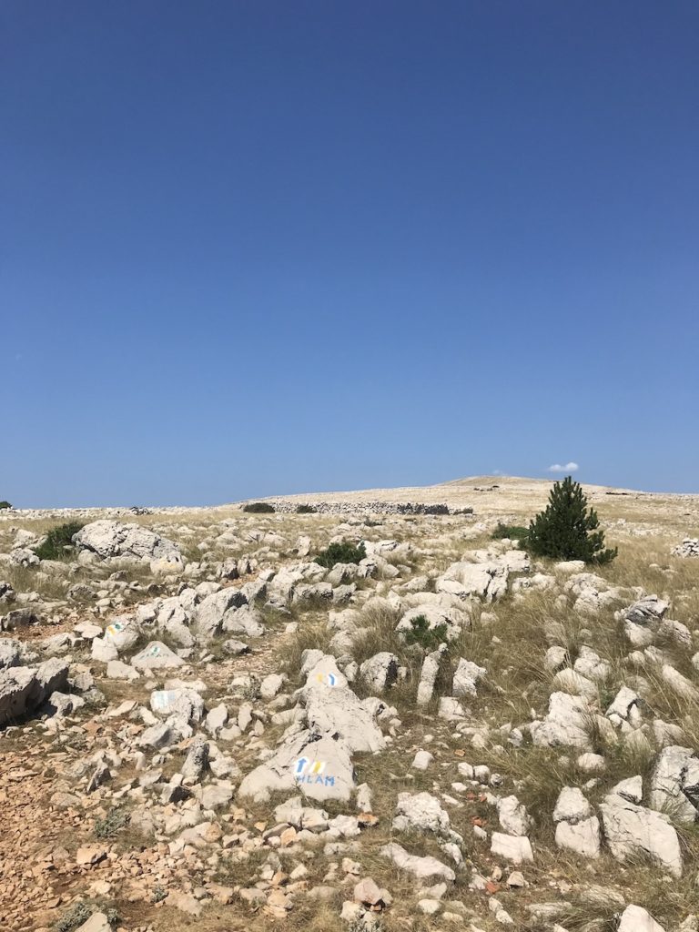 Moon plateau above Baška, Island Krk