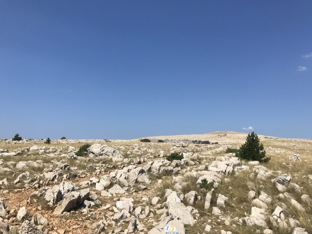 Moon plateau over Baška, Island Krk