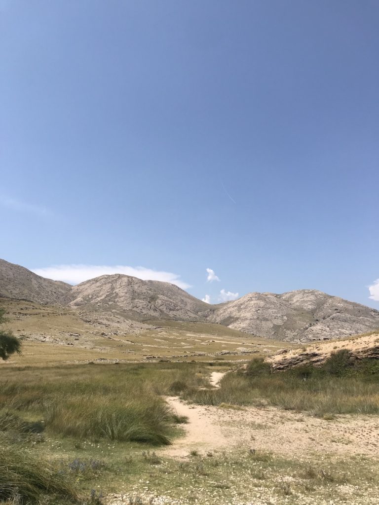 Path between Vela Luka and Mala Luka on Island Krk