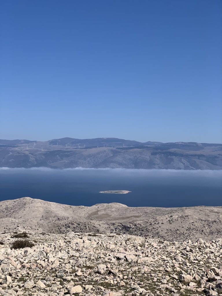 Velebit from hiking trail above Vela Luka