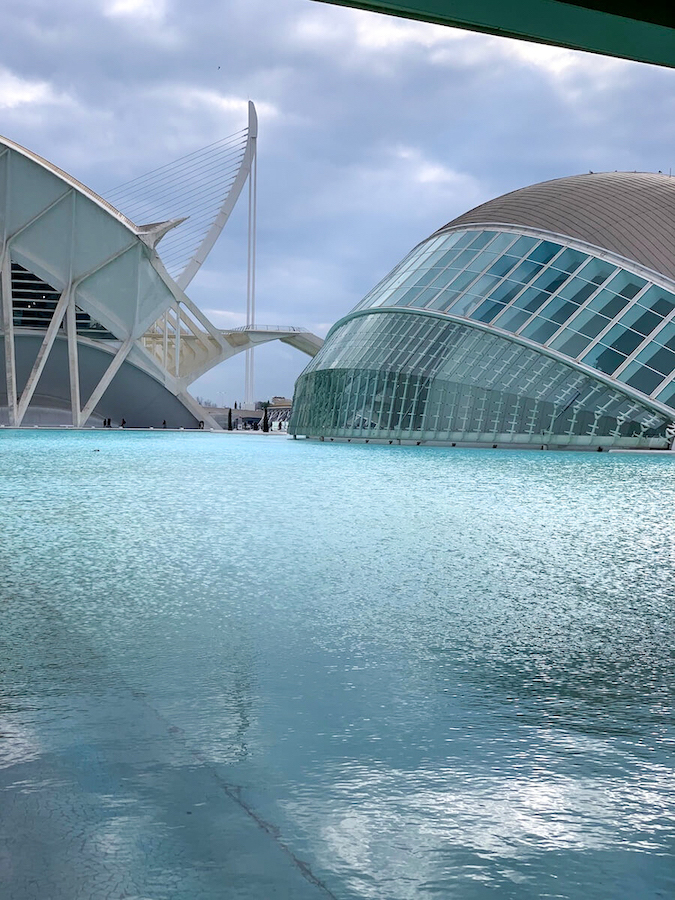 Buildings in La Ciudad de las Artes y las Ciencias in Valencia